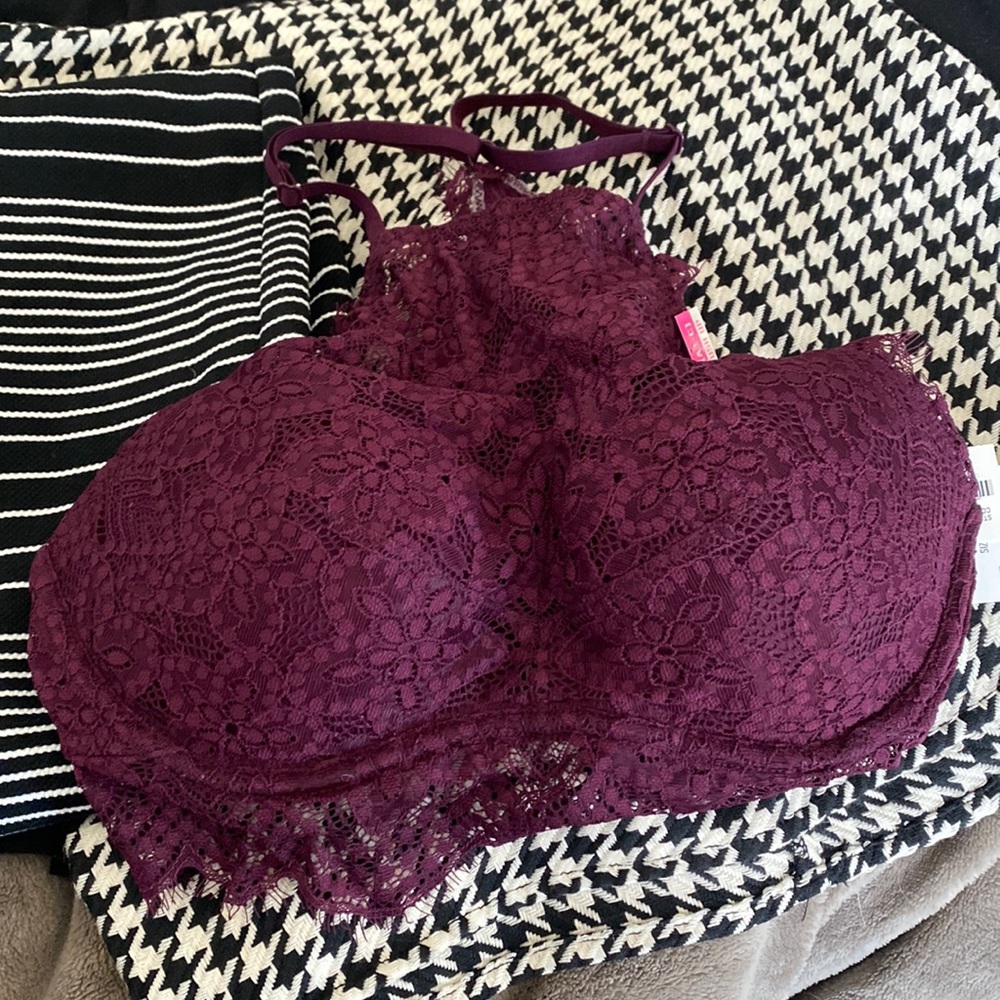 VC Pink Lace PushUp Bra Top